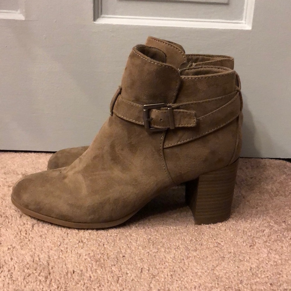 Brown Heeled Booties